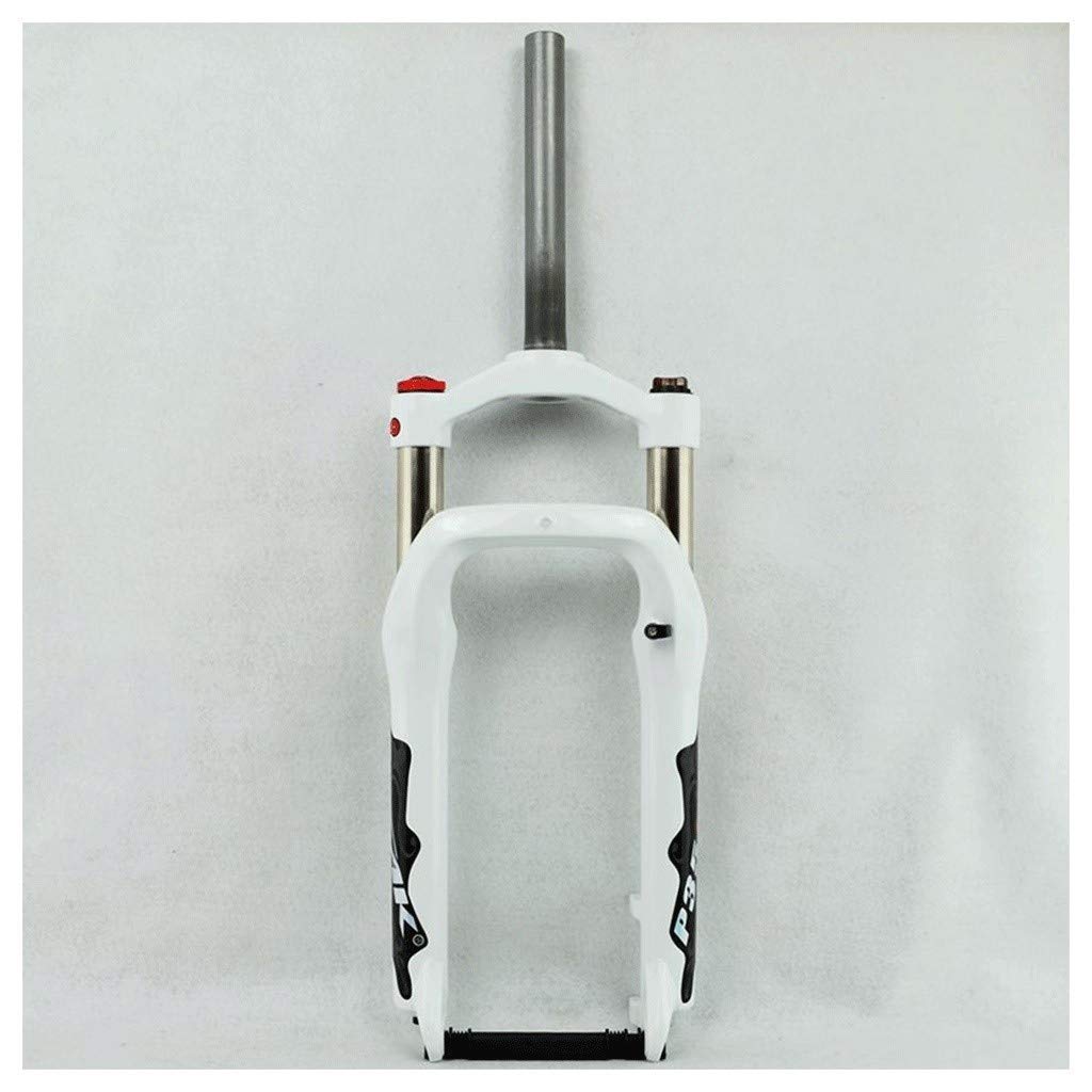 LHHL BMX Fork Snow Bike Front Fork for Bicycle 20 Inch Aluminum Alloy Air Suspension 100mm Travel 1-1/8" Steerer for 4.0" Tire