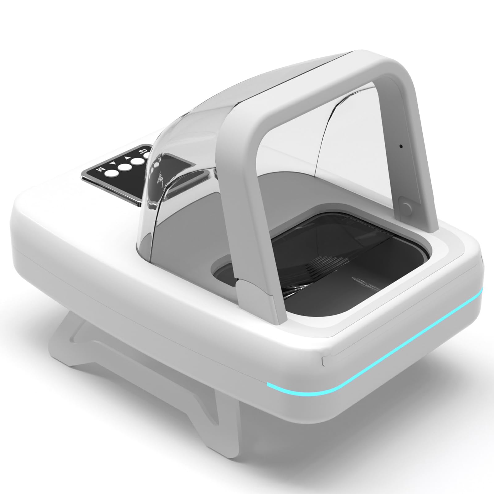 Yanzeo Microchip Pet Feeder - Automatic RFID Smart Cat Feeder with Collar Sensor, Wet/Dry Food Dispenser, Anti-Grabbing Design, 1.5L Capacity