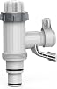 SUMMERBUDDY Pool Hose Adapter for Above Ground Swimming Pool, Pool Replacement Parts with Plunger Valve and Pool Pipe Holder Compatible with Intex/Bestway/Stock Tank Pool, Pool Pump Parts