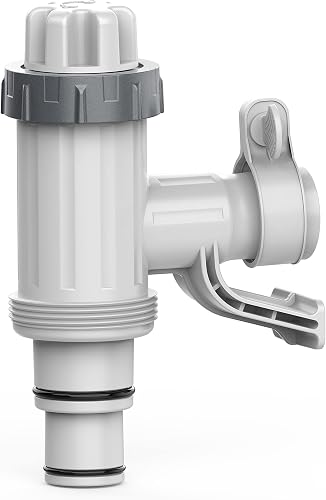 SUMMERBUDDY Pool Hose Adapter for Above Ground Swimming Pool, Pool Replacement Parts with Plunger Valve and Pool Pipe Holder Compatible with Intex/Bestway/Stock Tank Pool, Pool Pump Parts