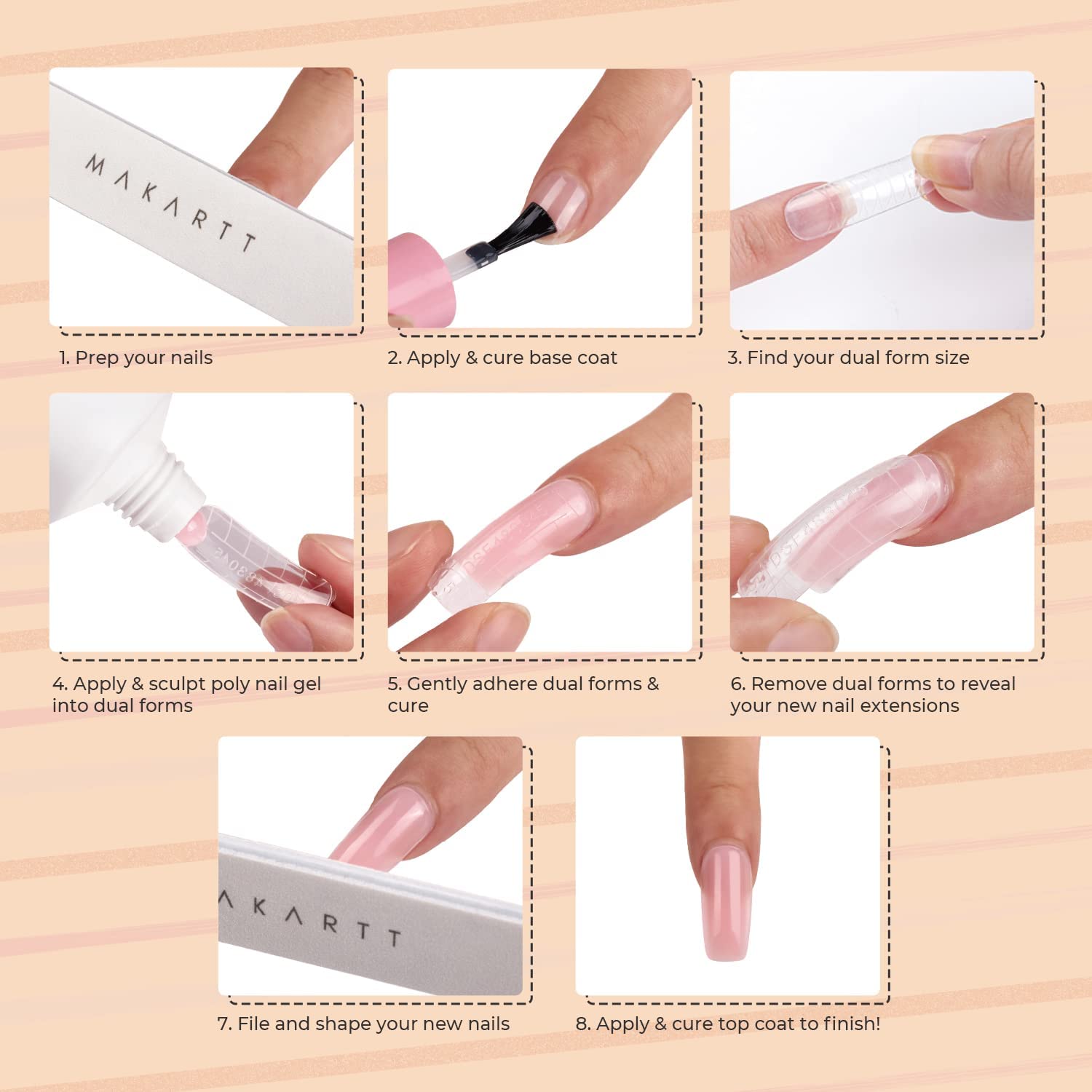 Slip Solution with Nude Snatch’d Poly Nail Gel Kit Bundle, 3 in 1 Formula Nail Cleanser Nail Polish Remover Slip Solution, Gel Extension Nail Kit Glitter Manicure Set Nail Extension Kit