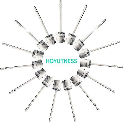 Agujas de bomba de bolas (paquete de 15)  Agujas de inflado resistentes y pasadores de bola para baloncesto, balón de fútbol, fútbol, bomba de