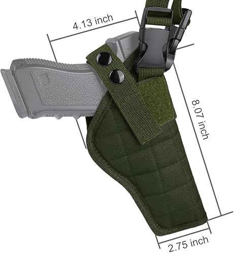 Miniatura 6 de Funda de hombro xaegistac Airsoft Holsters General Vertical Pistola Holster Ajustable para la mayoría de los tipos de pistolas
