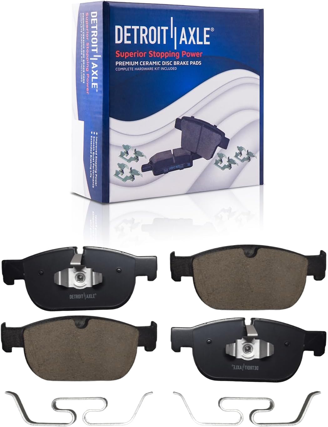 Detroit Axle - Brake Kit for Volvo XC60 XC90 S60 S90 V60 V90 Cross Country, Drilled Slotted Disc Brake Rotors Ceramic Brakes Pads 2020 2021 Replacement : 13.58" inch Front and 12.60" inch Rear Rotors