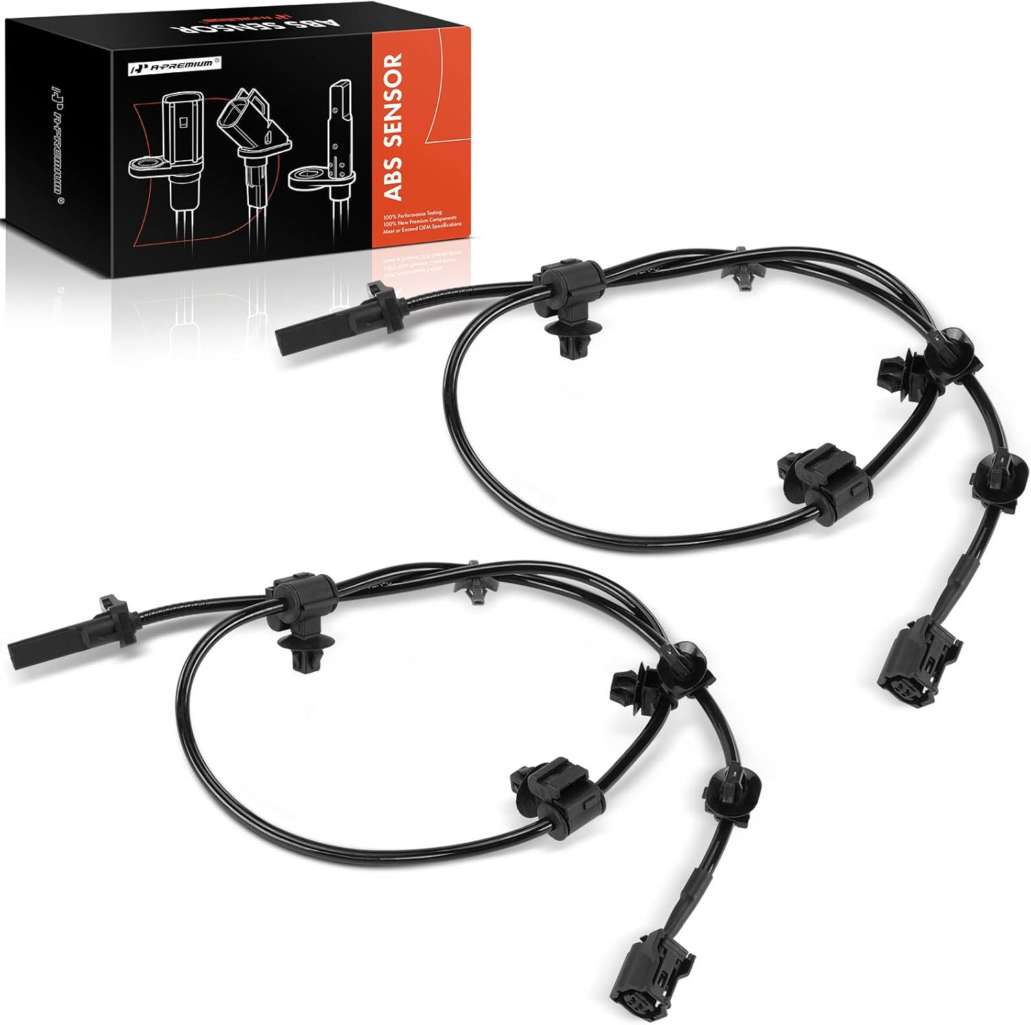 A-Premium ABS Wheel Speed Sensor Compatible with Scion & Toyota Models - FR-S FRS 2013-2016, 86 2017-2020 - Front Driver and Passenger Side, 2-PC Set, Replace# SU00300663, SU00300662