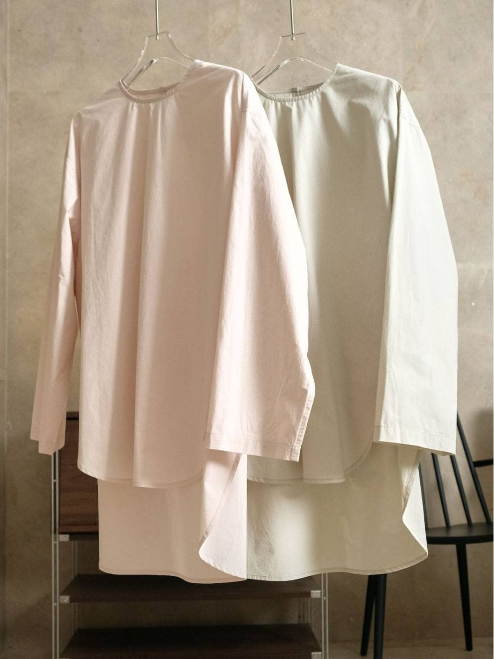 Damen Oberteile,Damen-Leinenbluse, Übergroße Sommer-Langarmhemden Mit Hohem Und Niedrigem Saum, Rundhals-Oberteile, Elegante Bluse, T-Shirt-Jacke, Lockere Bluse, Tunika, Sweatshirt-Oberteile Für Fra