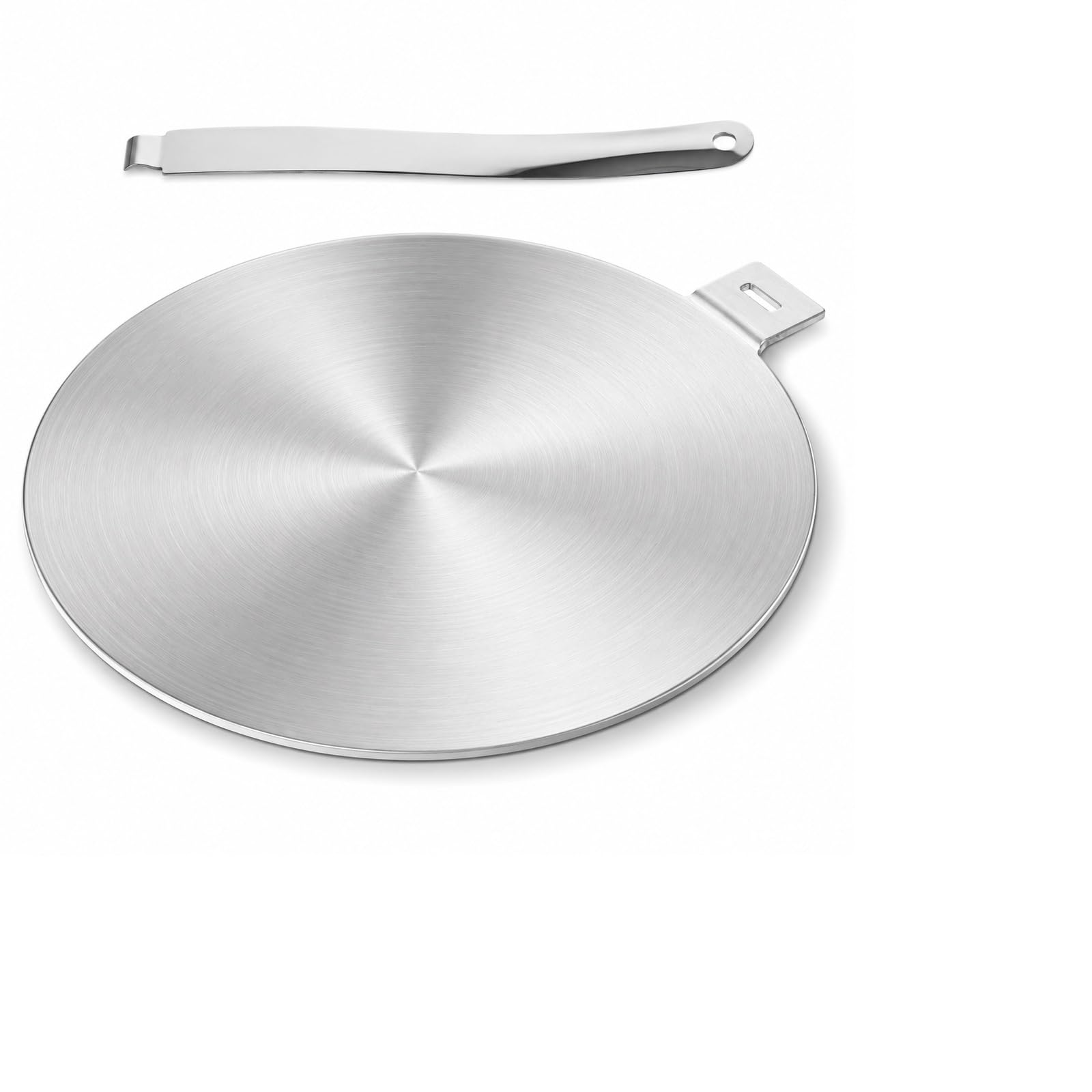 WOPPLXY Induction adapter, 24 cm induction hob adapter, stainless steel induction hob adapter for the use of cooking utensils on induction hobs