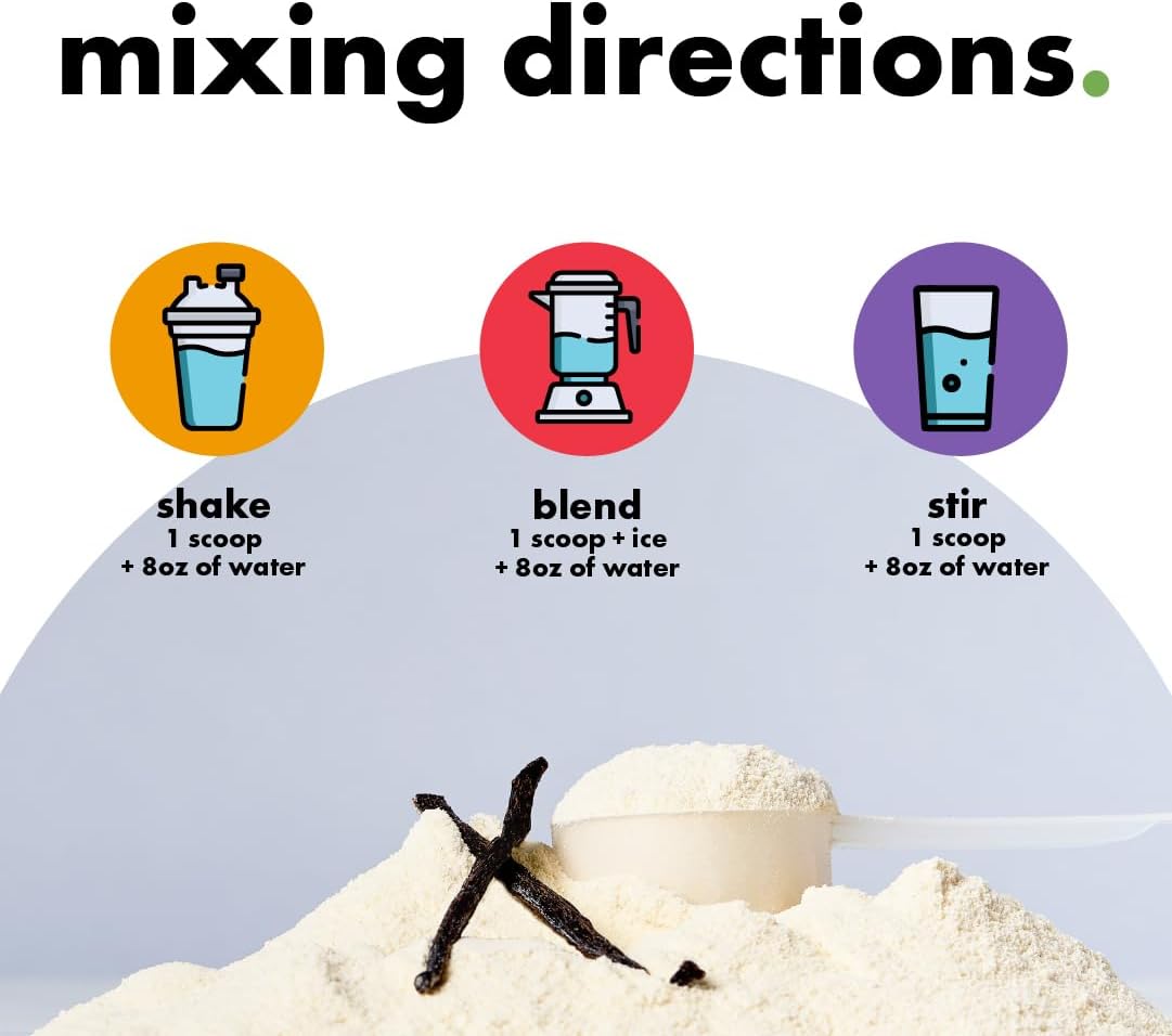 Kick Plant Protein Powder, Vanilla Flavor, 20 G Protein, Gluten Free Workout Supplement with Aminos Acids to Support Fitness Goals & Gut Health, No Sugar, No Artificial Flavors, 28 Servings - Image 6