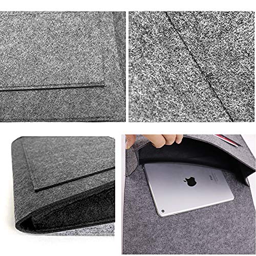 Filz Bett Organizer Betttaschen Zum Einhängen Filzbetttasche Bettaufhänger Organizer Sofa Aufbewahrung Atem Anti-Rutsch Aufbewahrungstasche für Buch, Zeitschriften, iPad, Handy, Fernbedienung Grau - Image 5