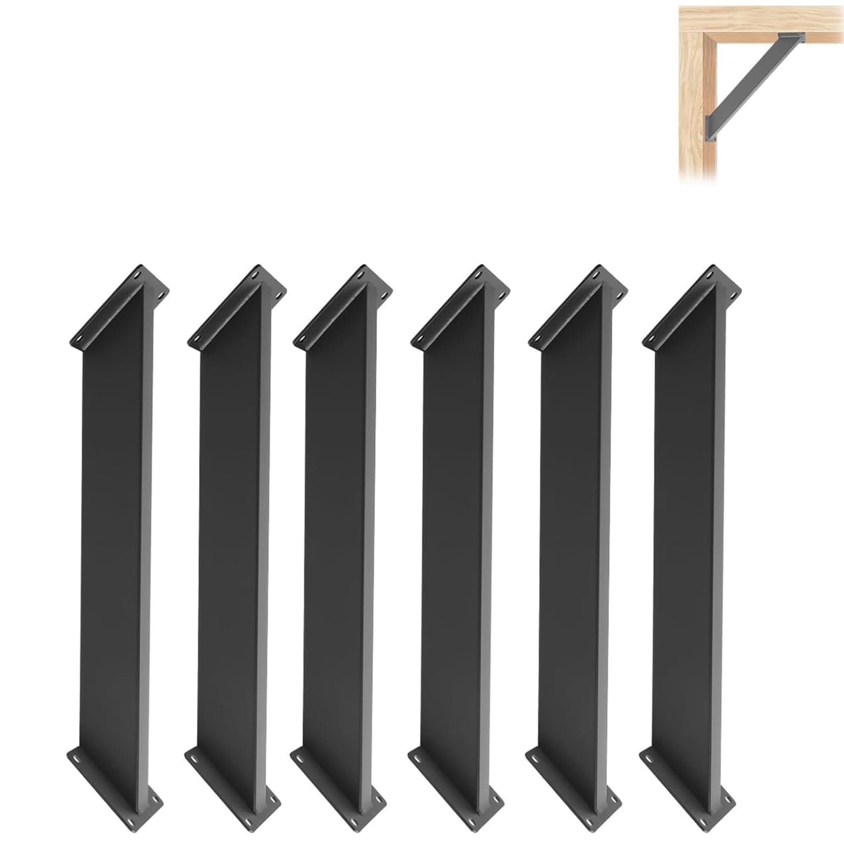 Staffe di Supporto ad Angolo di 45 Gradi,Squadrette Angolari Resistente Kit per Pergolato in Metallo per Pergolati Verande,Supporto Angolare 45 Gradi per Montaggio Interno(Size:6 Pack)