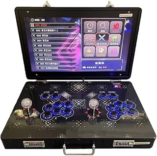 35000 in 1 Tragbare Arcade Konsole Faltbare Metallbox Retro Gaming Maschine mit 21 Zoll Bildschirm Suche Ausblenden Pause