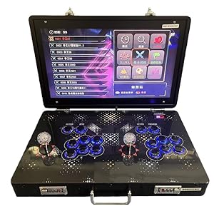 35000 in 1 Tragbare Arcade Konsole Faltbare Metallbox Retro Gaming Maschine mit 21 Zoll Bildschirm Suche Ausblenden Pause