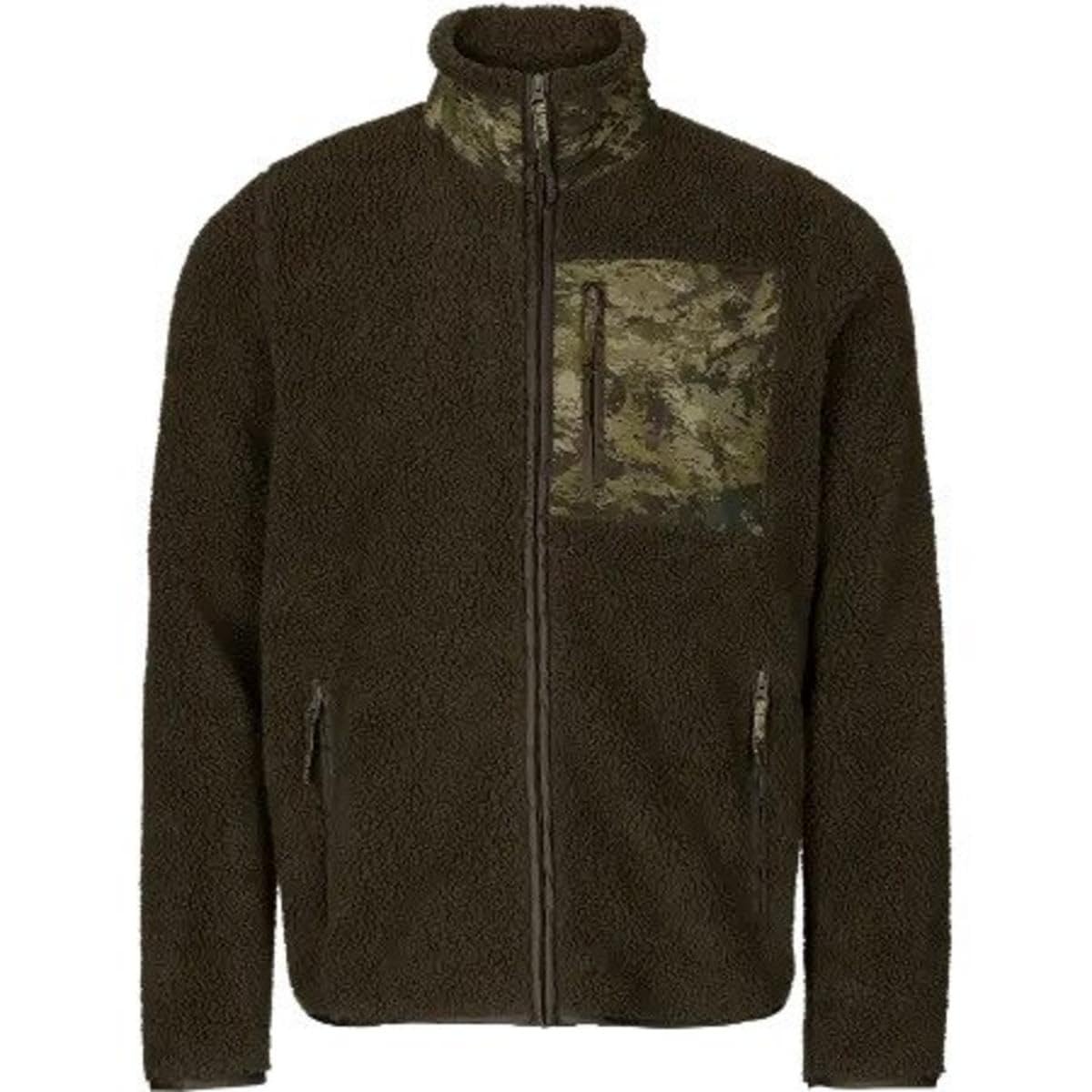 Seeland Men's Grizzly Brown Zephyr Camo Fleece | Professional Hunting Clothes & Equipt | Scandinavian Quality Made To Last | Xl