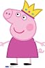 Star Cutouts Official SC959 Crown Mini Cardboard Cutout Peppa Pig Party 90cm Tall, Multicolour