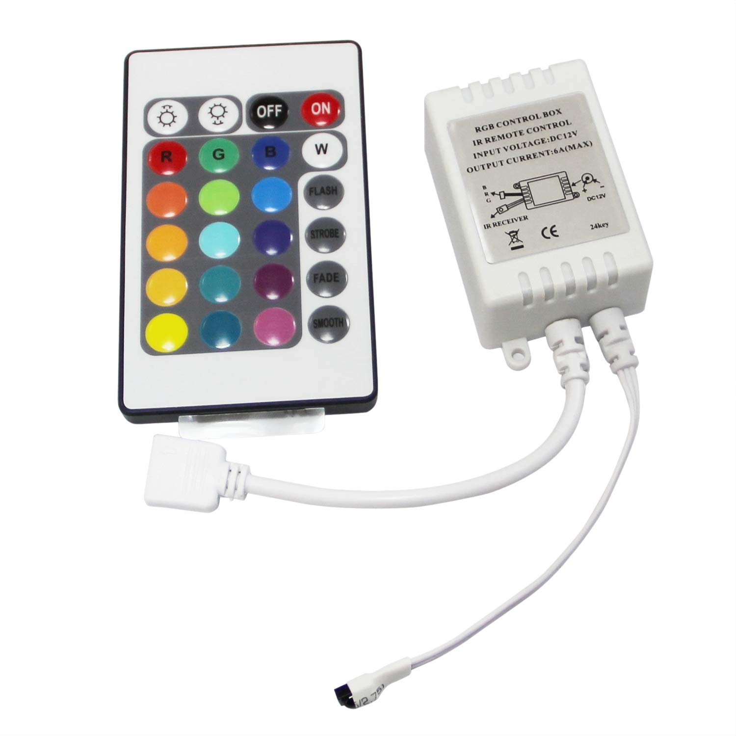 OWLEEN LED RGB Controller Control IR FB 24 White 12V