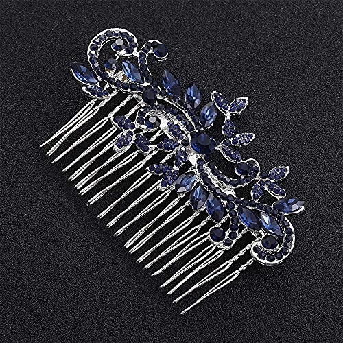 Peine para cabello Asphire con cristales azules miniatura 5