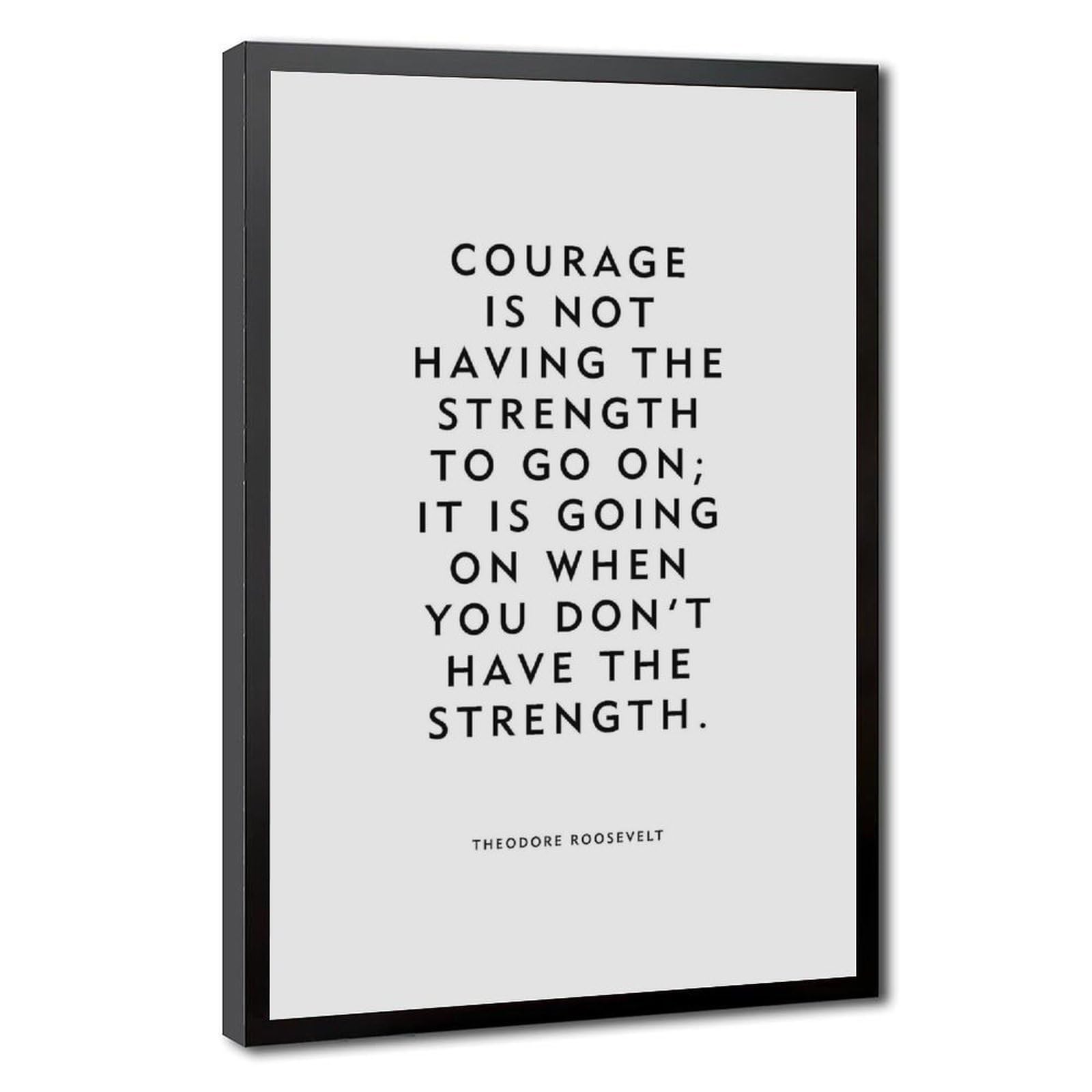 ELKPDOE Courage Poster Motivational Quotes