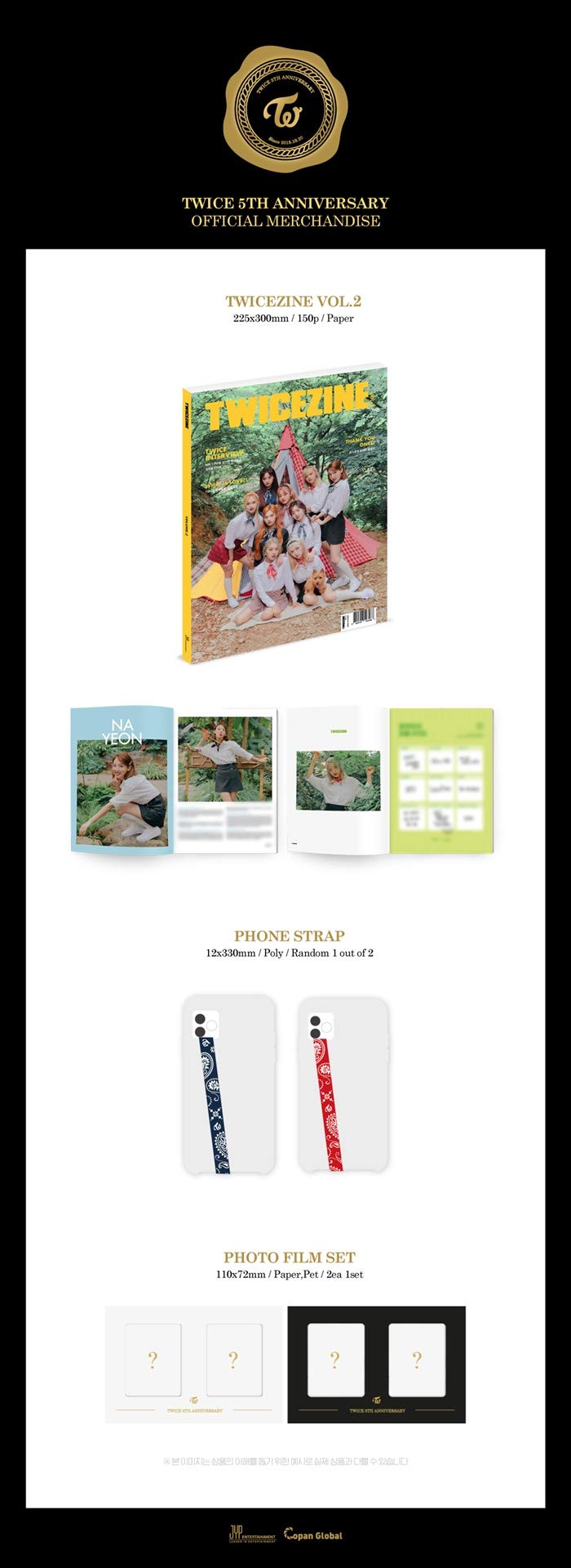 Twice Twicezine Vol.2 150p PhotoBook+1ea Phone Strap+2p Photo Film