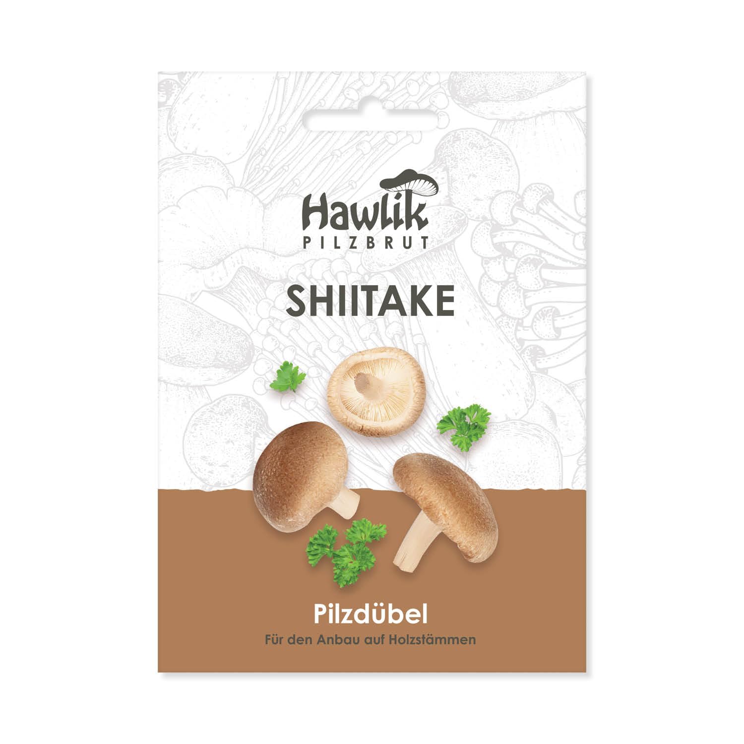 Growing Shiitake Mushrooms on Wood & Tree Trunks - Grow Fresh Mushrooms Easily - 20 Mushroom Plugs with Mycelium for Growing on Wood