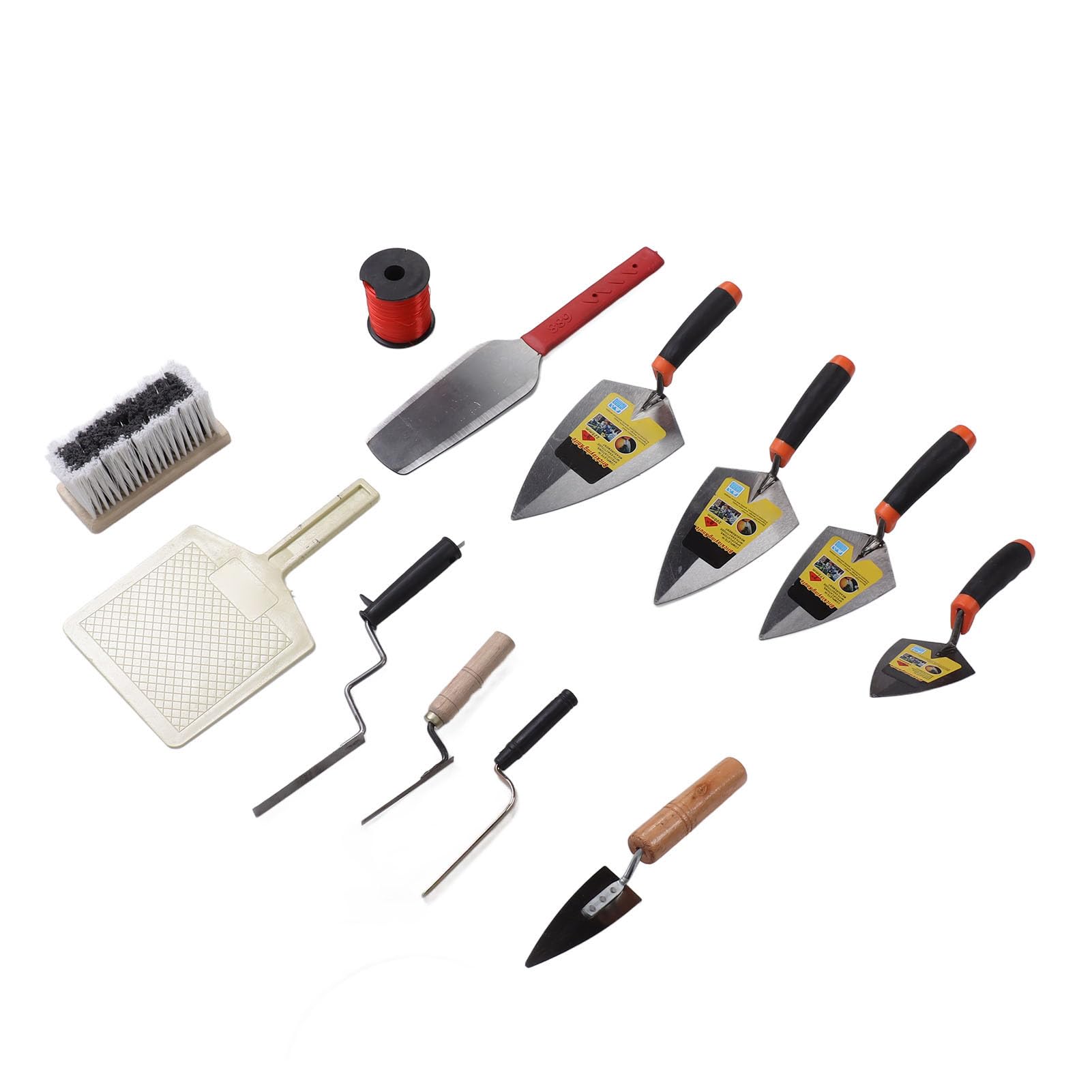 Syrisora Set di coltelli stucco in acciaio inox di varie dimensioni, raschietto per calcestruzzo, strumenti manuali per l'applicazione di pareti a secco