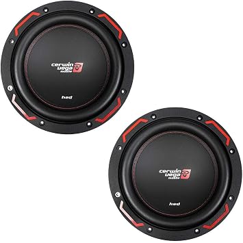 2X Cerwin Vega H7124D 12" 1400W Dual 4 Ohm Subwoofers HED Series Black