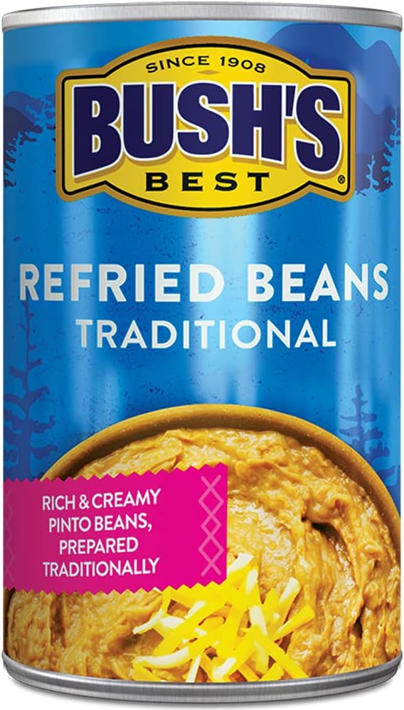 Bush's Best Bush's Traditional Refried Pinto Beans, High Fibre