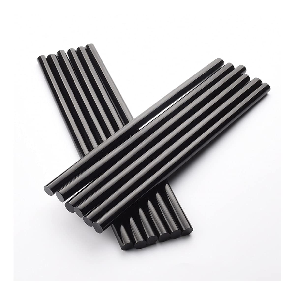 ZTBH Barras de Pegamento termofusible 11MMX300MM Black Hot Melt Glue Stick, para 11mm Pegamento de Pegamento Herramientas de adhesión 10/20 PCS/Lot Derretir la Barra de Pegamento