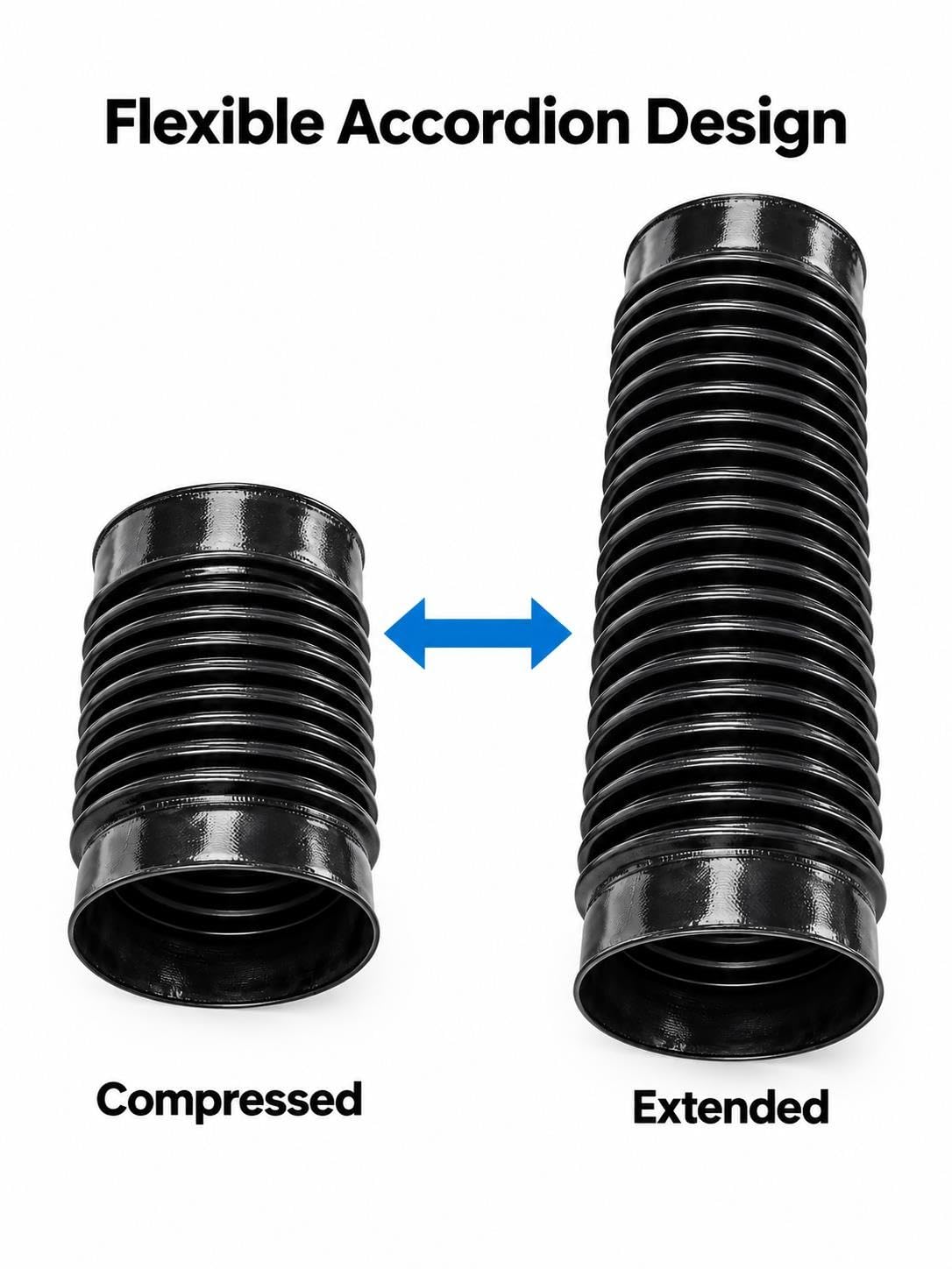 Fuelle protector flexible para cilindros hidráulicos y neumáticos