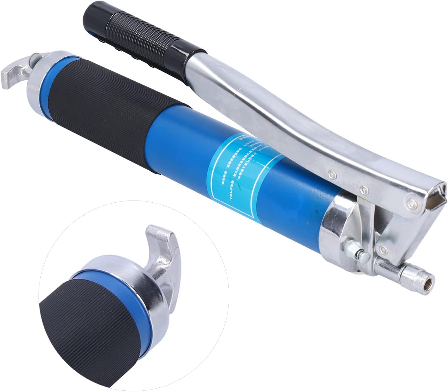 review Grease, Wear‑Resistant Double Piston Grip Guns Hand Operated Tools 600cc 12000PSI for Car Owner for Road Roller for Lawn Mower