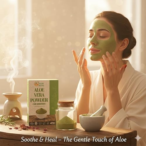 Miniatura 4 de Herbs Botanica Aloe Vera en polvo para el crecimiento del cabello, cuidado de la piel, cuidado del cabello, hidratante y calmante Aloe Barbadensis