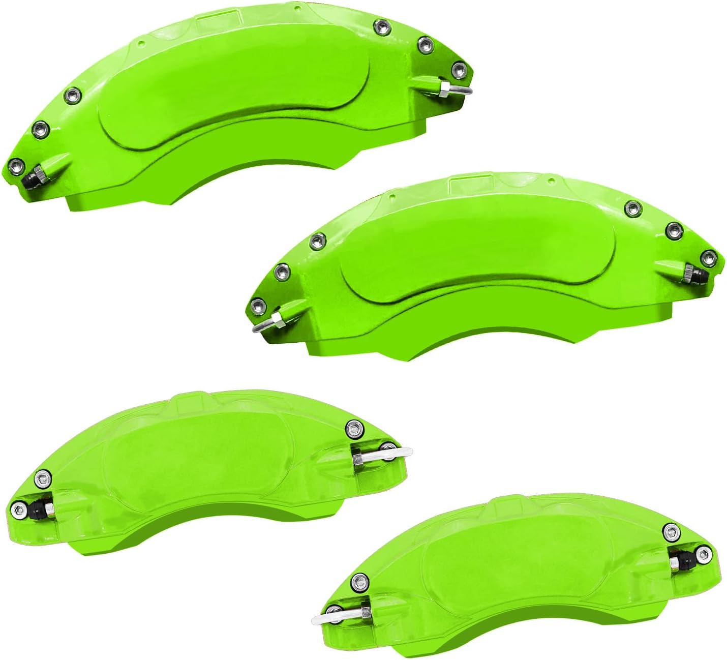 AOOA Caliper Covers Red with White Logo Aluminum Caliper Covers Fits for Volvo S90 2024–2025, Polestar 2 Plus 2024, XC90 2024–2026 (Except Plug-in) – Aluminum Brake Cover Set of 4, Easy Installation