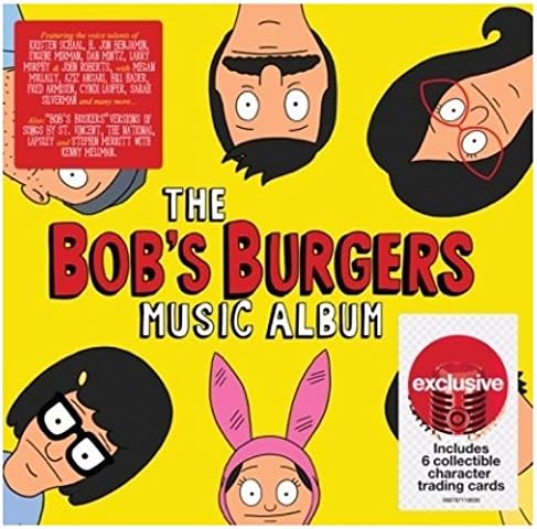 The Bobs Burgers Music Album 2cd set with 6 collectible character trading cards