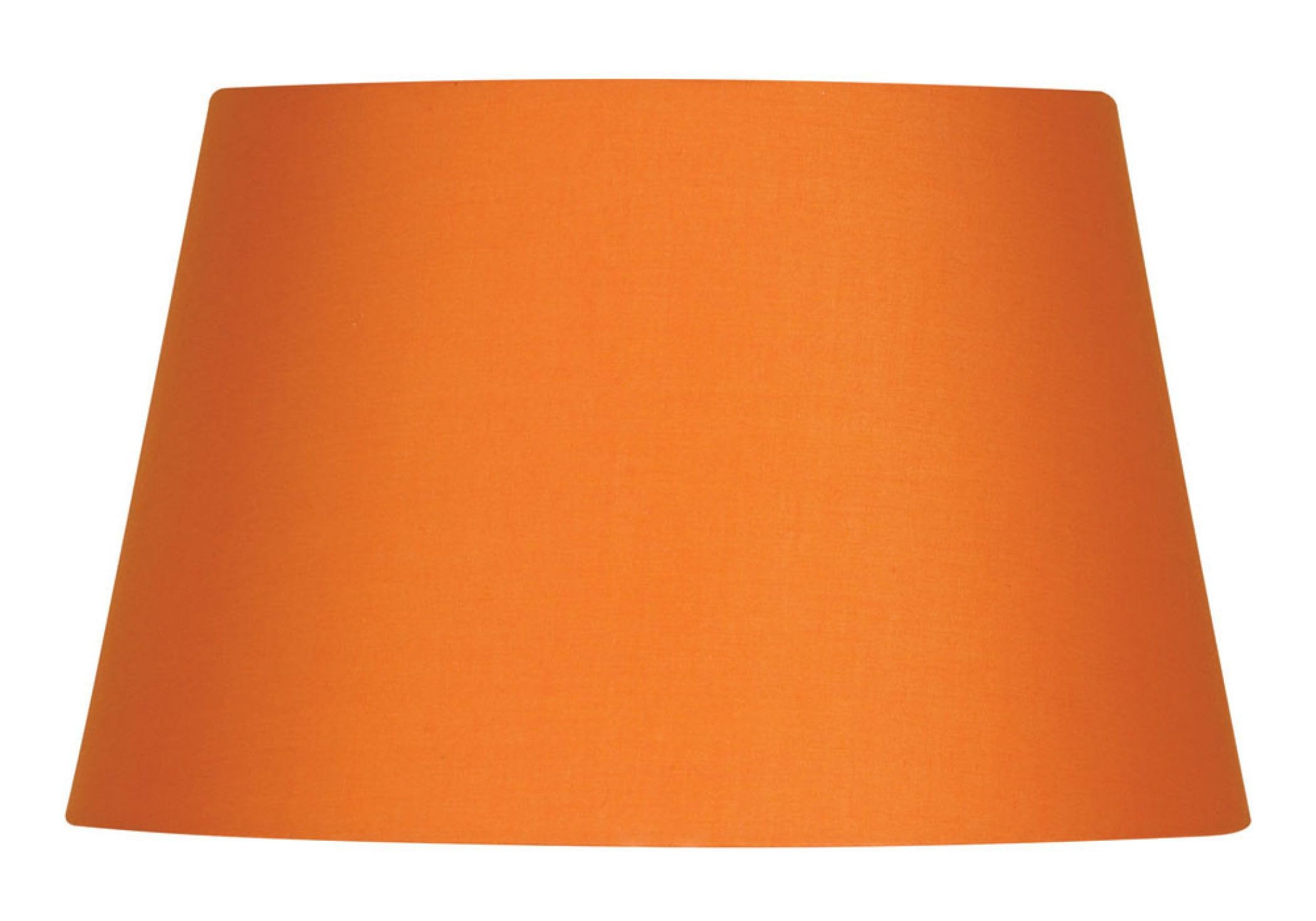 Lampshade Orange 12"" Satsuma Cotton Tapered Drum 300mm Oaks Lighting S901/12 ST