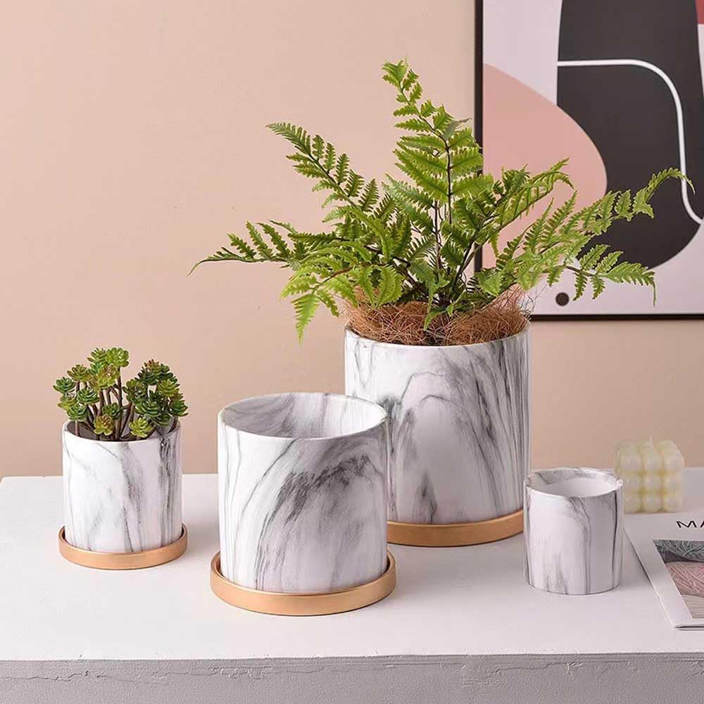 Biała okrągła ceramiczna doniczka na rośliny, 13 sztuk, cylindryczna donica z spodkiem z otworem drenażowym, wewnątrz i na zewnątrz, pojemnik na kwiaty na sukulenty, małe rośliny domowe, 14 cm