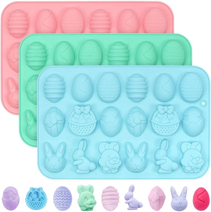 Moule Lapin 3D Pâques Silicone – 2 Styles – Bougie, Savon, Chocolat, Savon – Idéal DIY Fête Des Mères & Anniversaire