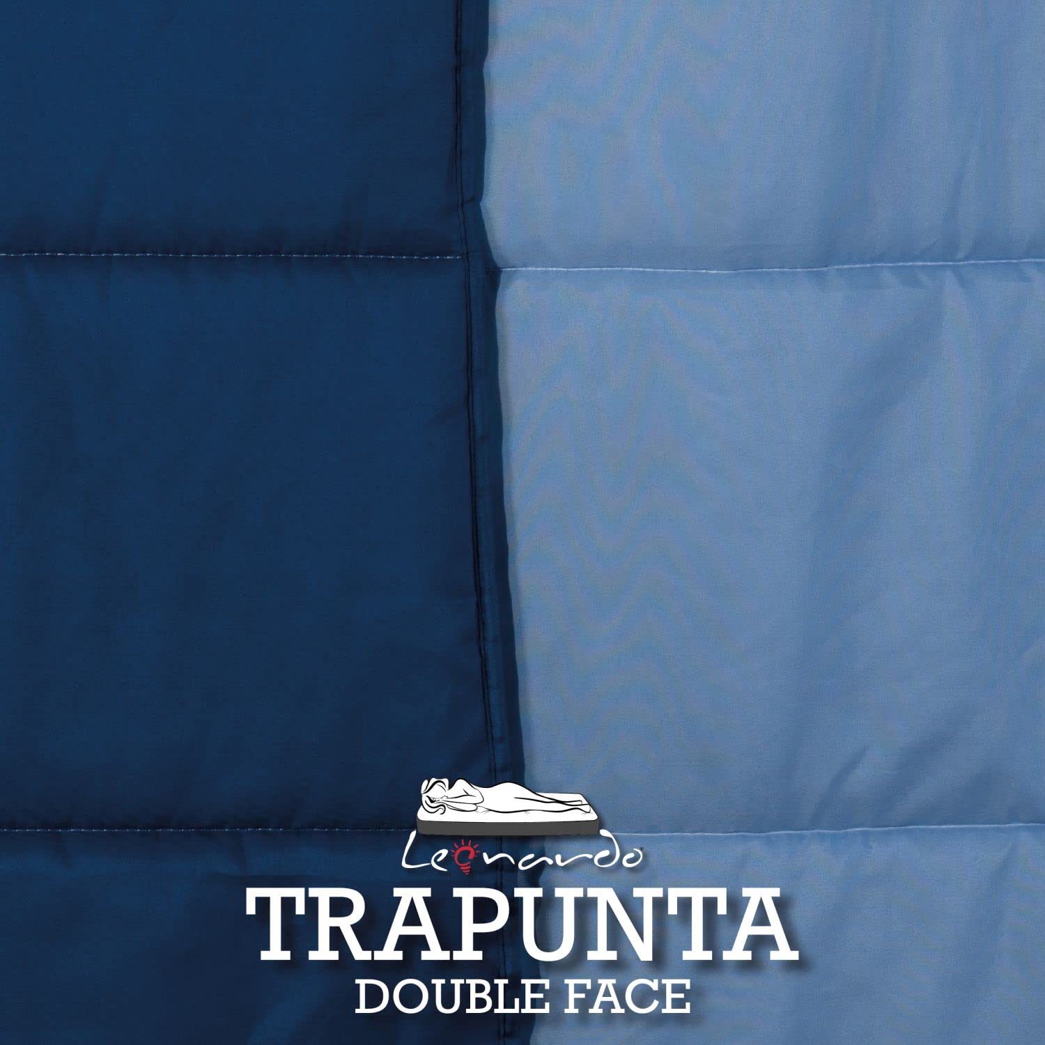 Leonardo - Trapunta singola 250 gr/mq double face, Trapunta invernale imbottitura 100% fibra di poliestere, traspirante, anallergico, soffice, caldo / 100% prodotto Made in Italy
