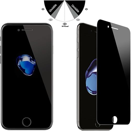 Solobay Pellicola proteggi schermo per privacy vetro temperato 2 5 per iPhone 6 6S 7 6  7  8 