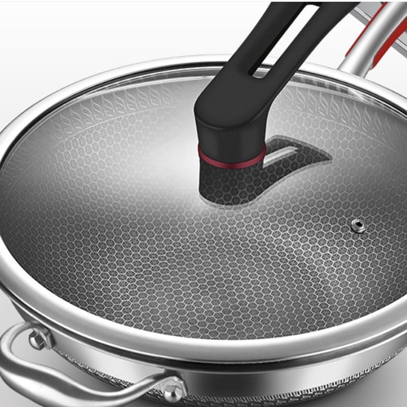 316 Stainless Steel Frying Pan Non Stick Household Cooking Pot