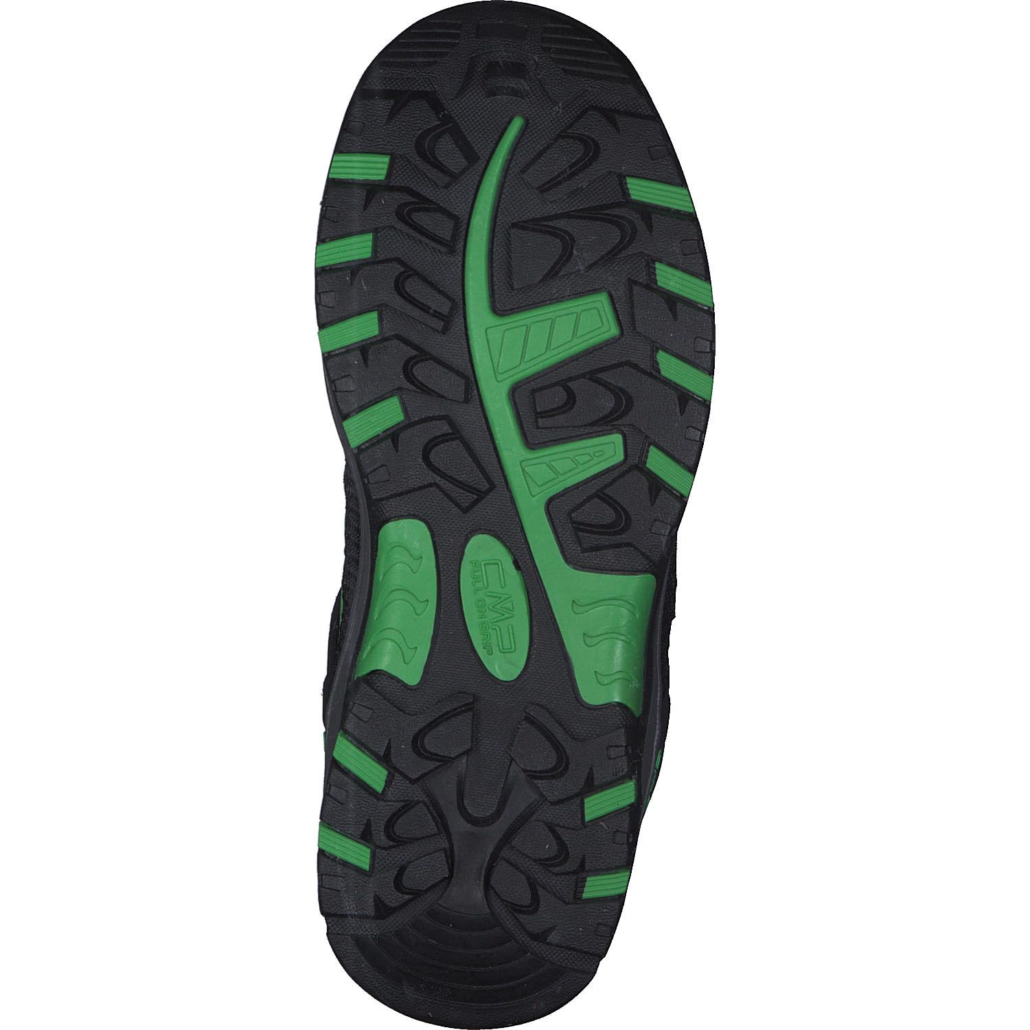 CMP Kids Rigel Low Trekking Shoes WP, Zapatos de trekking Unisex niños, Negro azulado Lagarto, 39 EU