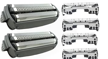 Replacement 2PCS Outer Foil +4PCS Inner Blade for Panasonic ES-RT51-S / ES7058S Ment Electric Razor Shaver Cutter Head Blade Set Accessories