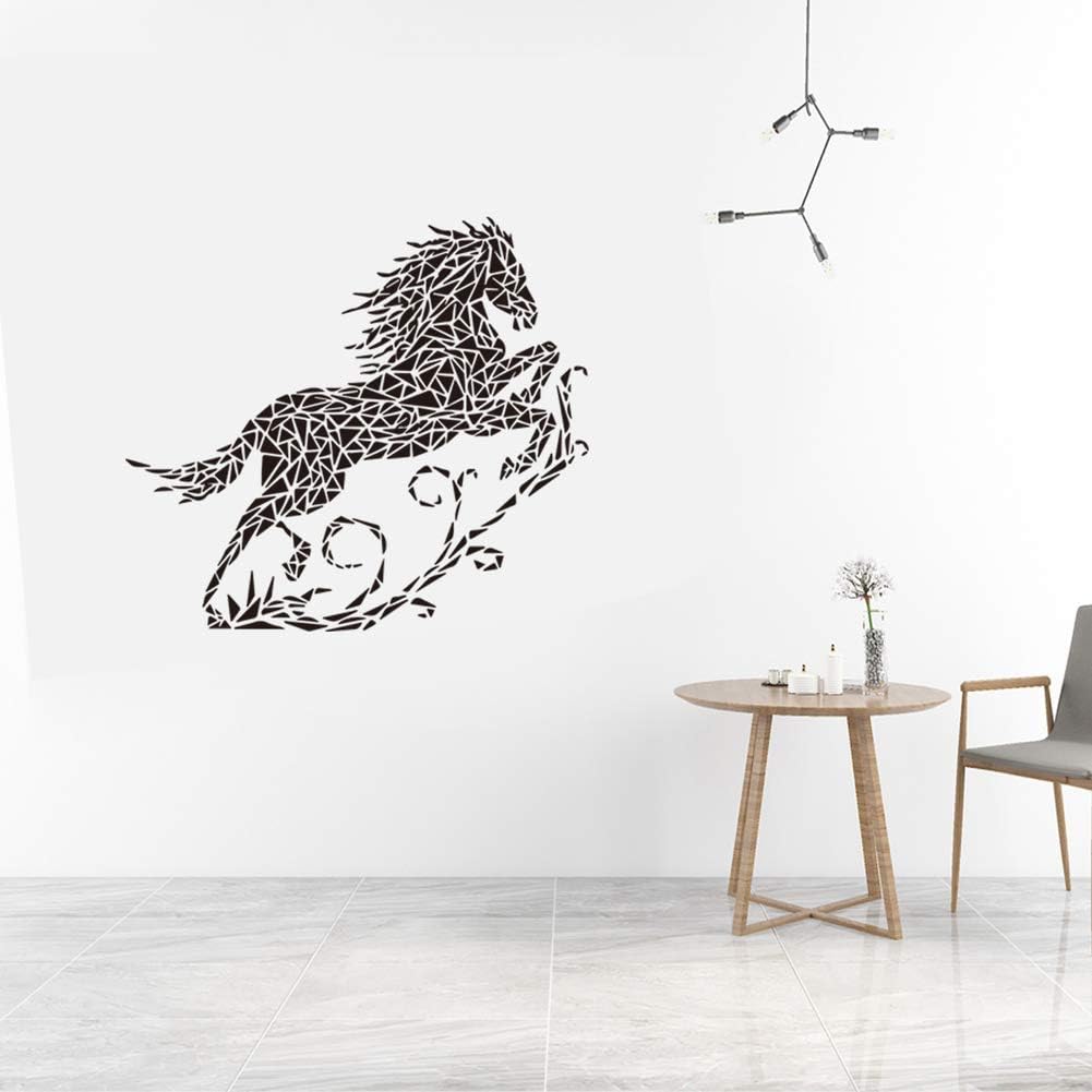 WENQI Running Horse Wall Stickers Self-Adhesive DIY Wall Murals Home Decor Art (1 pcs/Set)
