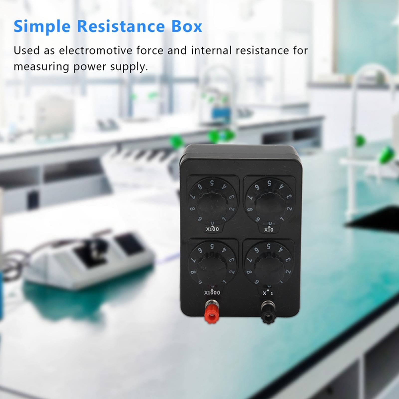 Boîte de résistances pédagogique avec potentiomètres à Variation Continue pour Une Meilleure compréhension des lois des Circuits. Matériel expérimental pour