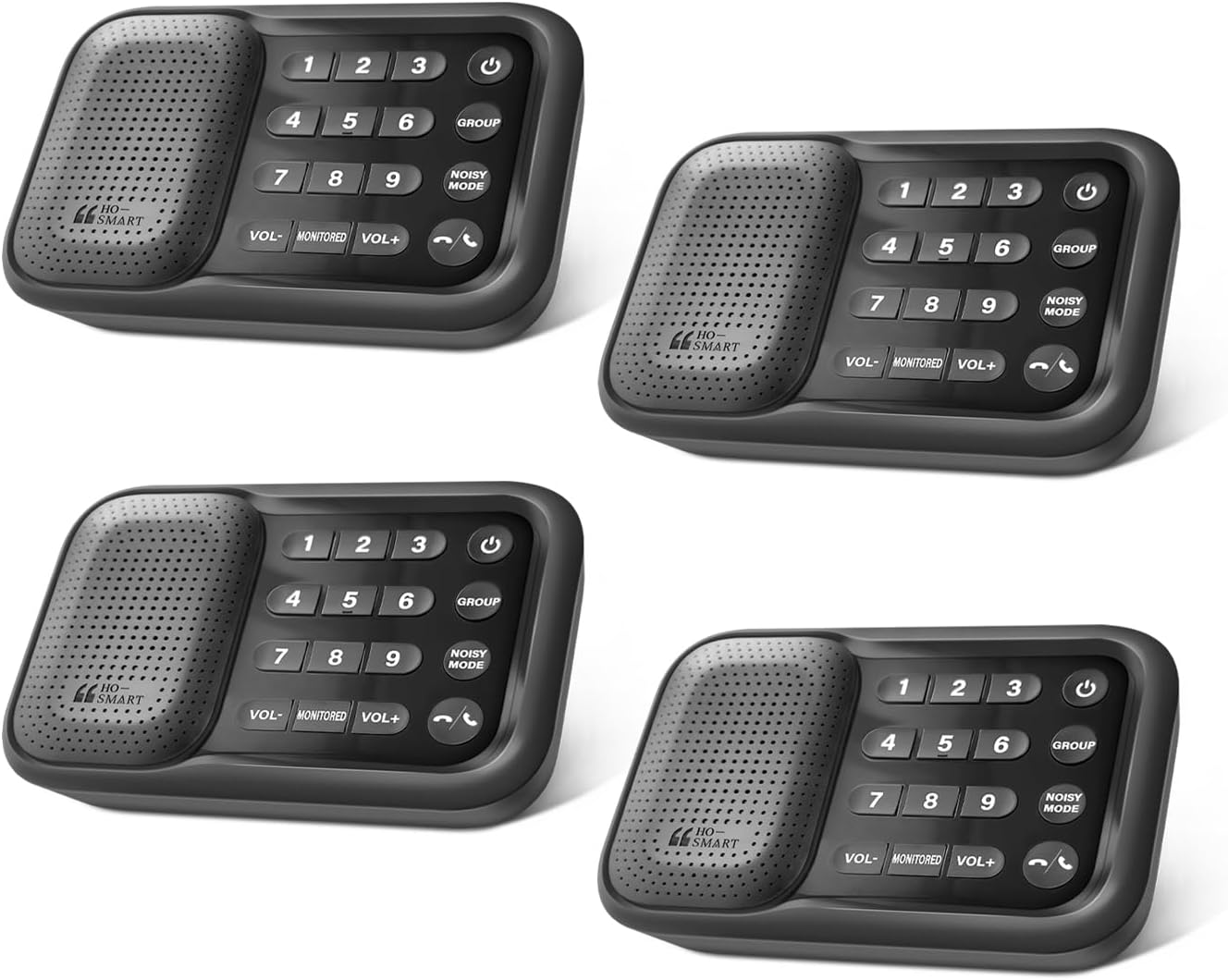 Intercoms Wireless for Home, 2024 Upgraded Full Duplex Wireless Intercom System for Home Use, 1600 Feet Range Portable Home Intercom System for Business(4Pack)