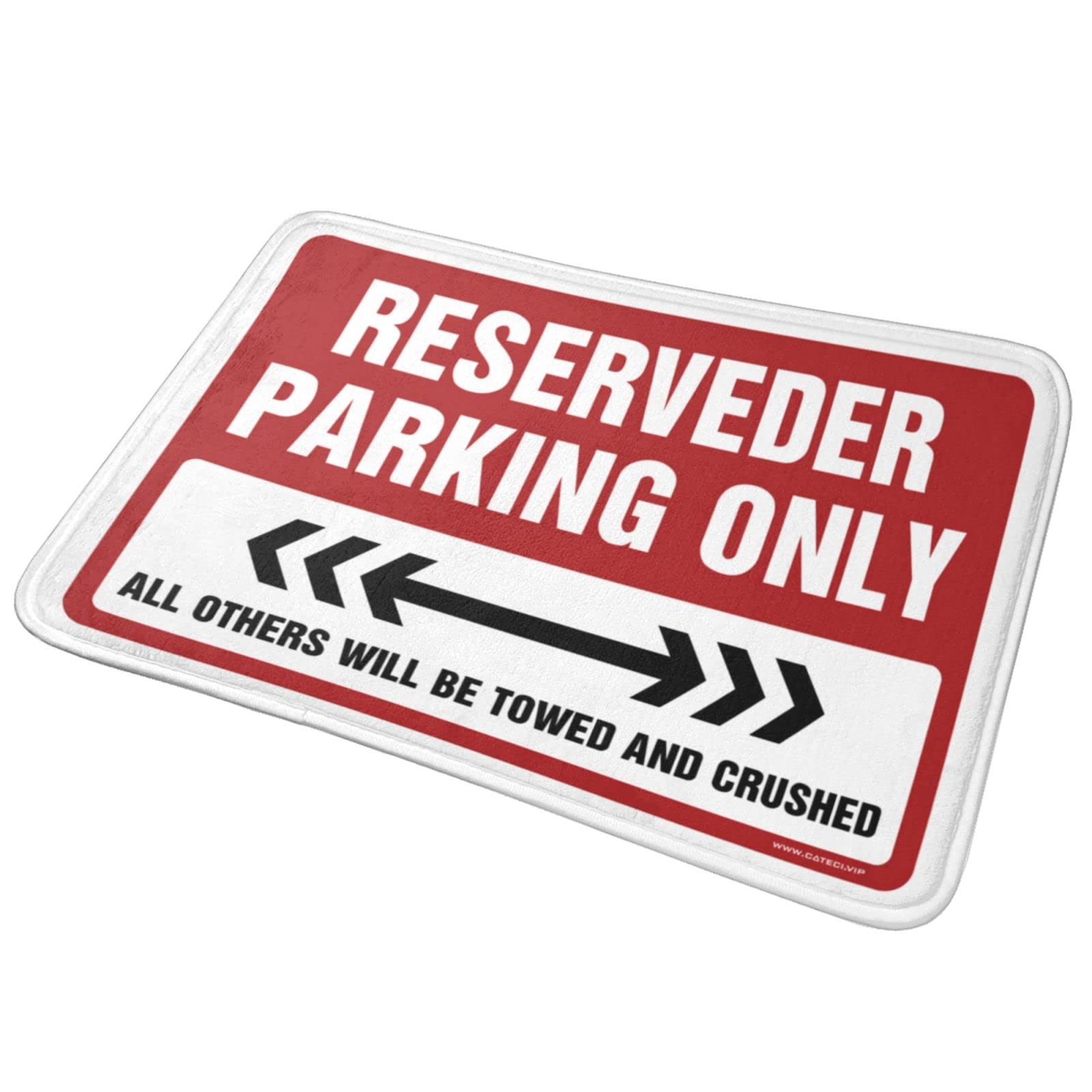 Pads & Mat Reserveder Parking Only Rug Home Sweet Home Paillasson amusant Décoration de salle de bain (65 x 90 cm)