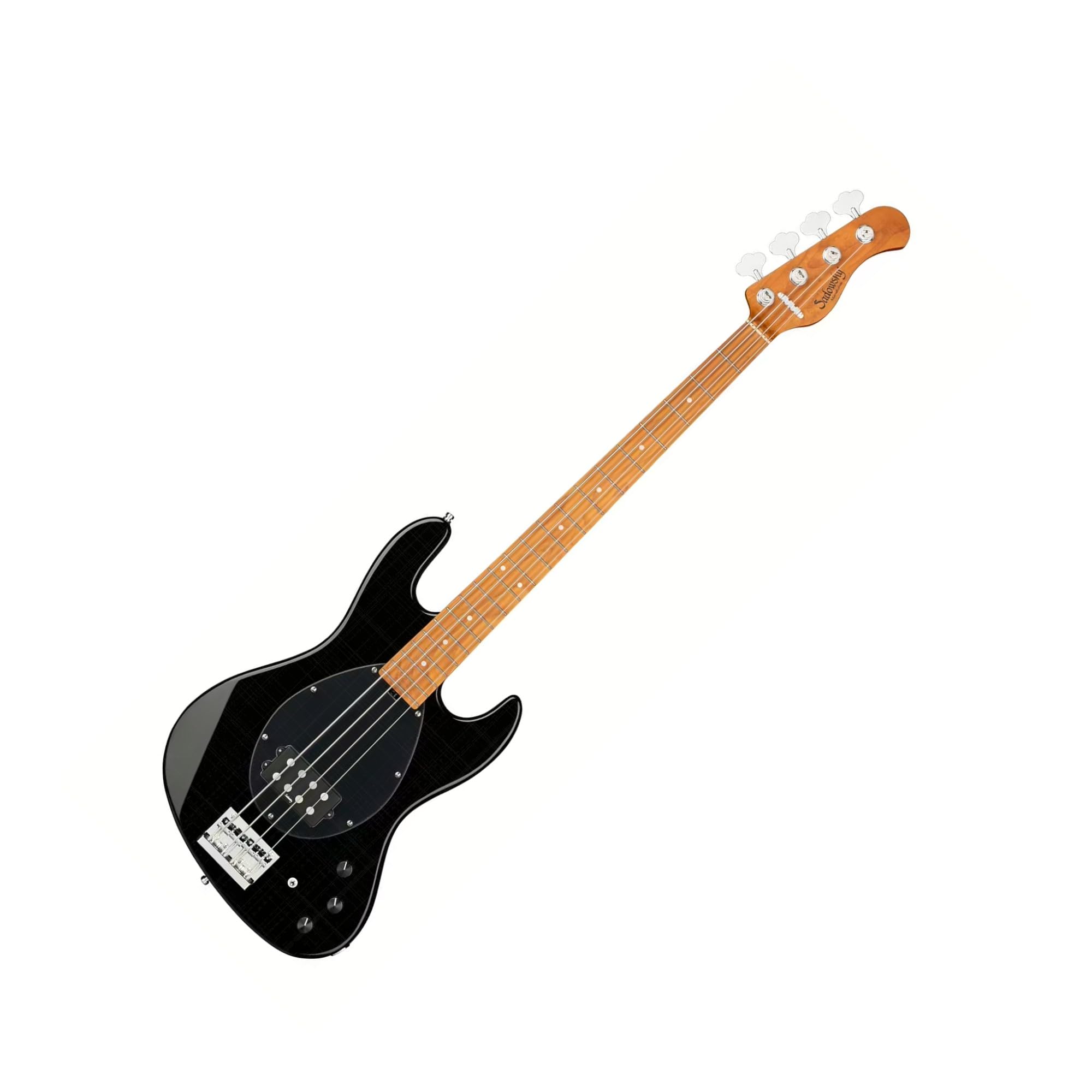 Sadowsky MetroExpress Vintage M Bass Guitar - Solid Black, Roasted Maple Fingerboard