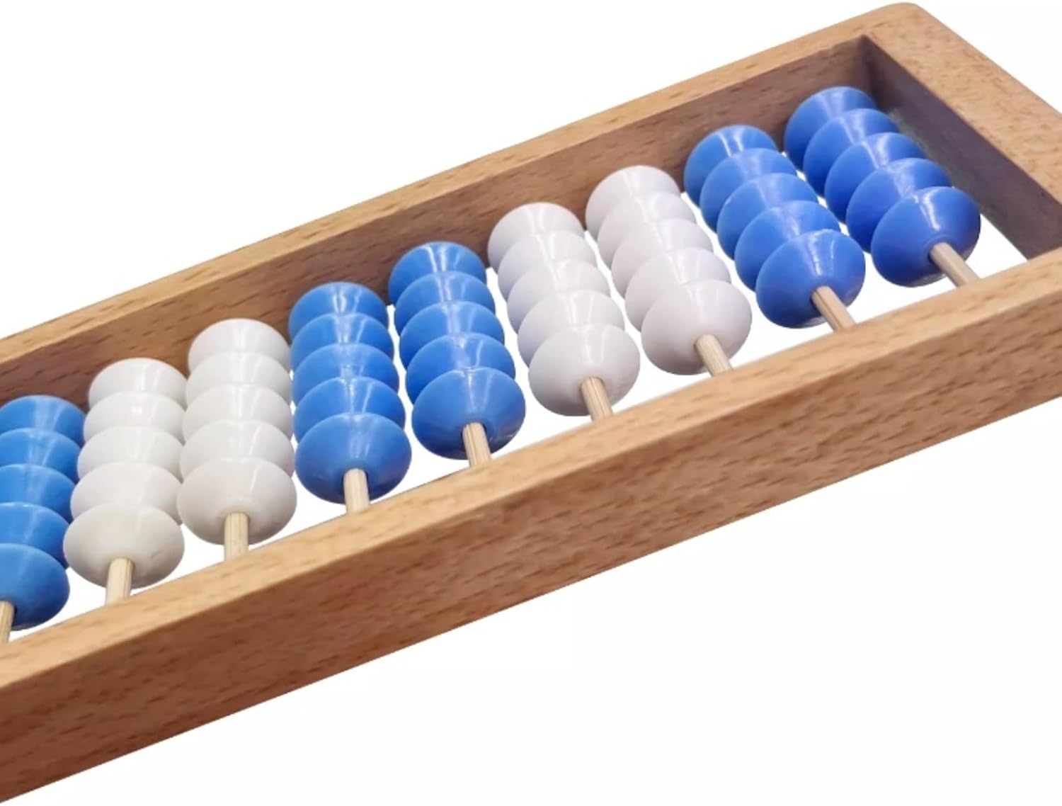 Math Abacus Educational Tool Early Math Learning 20 Digits Abacus for Educational Arithmetic Tool Brain Development Office Decoration
