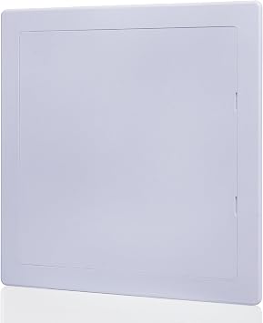 Suteck Plumbing Access Panel for Drywall Ceiling 18 x 18 Inch Reinforced Plastic Wall Access Doors Removable Hinged White