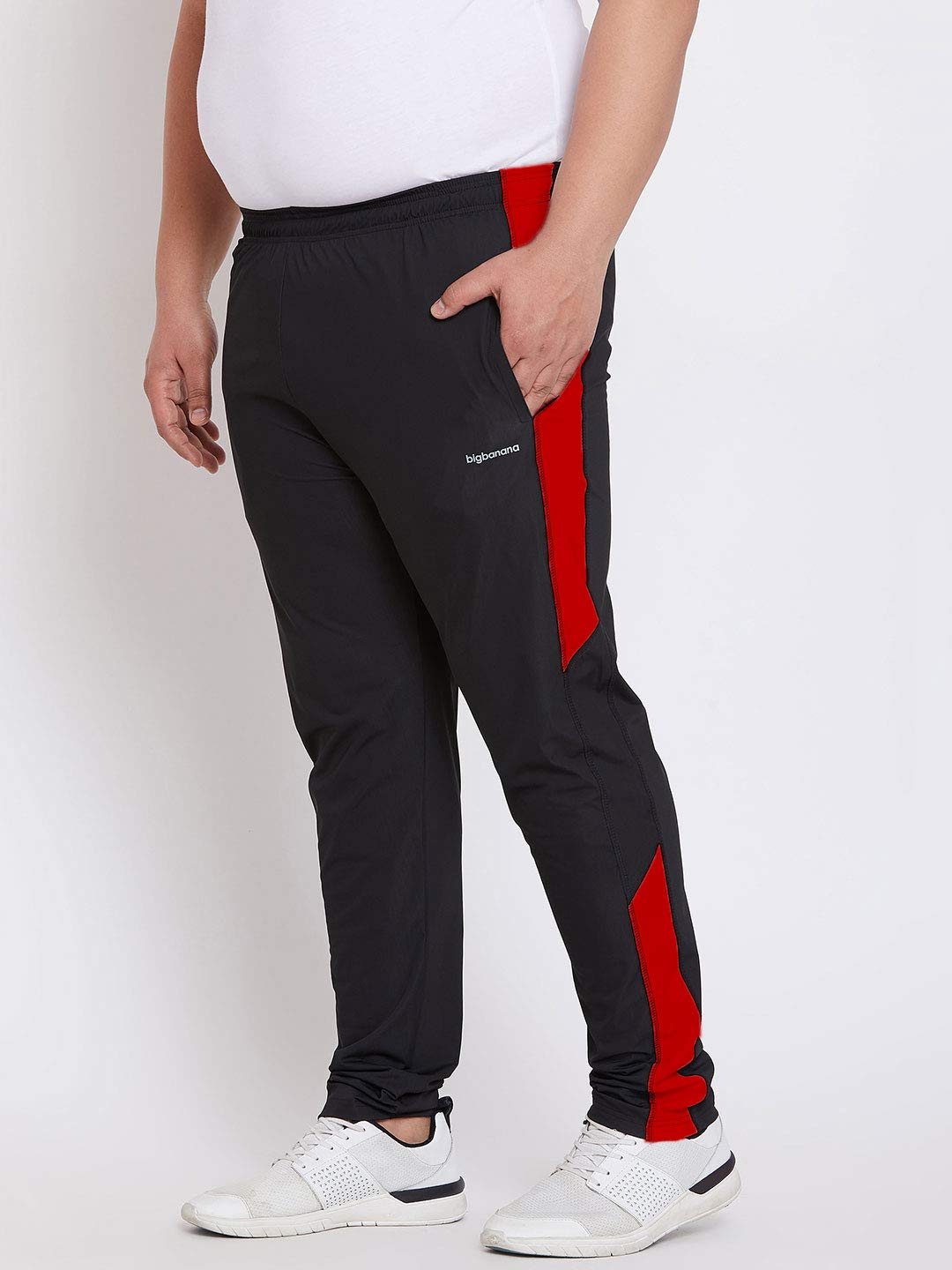 Bigbanana Pantalones de chándal de ajuste regular para hombre de talla grande