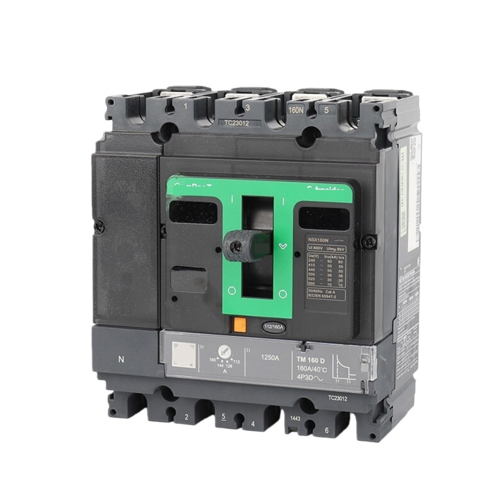 Disjoncteur TM160D 4P3D NSX160N C16N6TM160 Schneider original pour protection de réseau