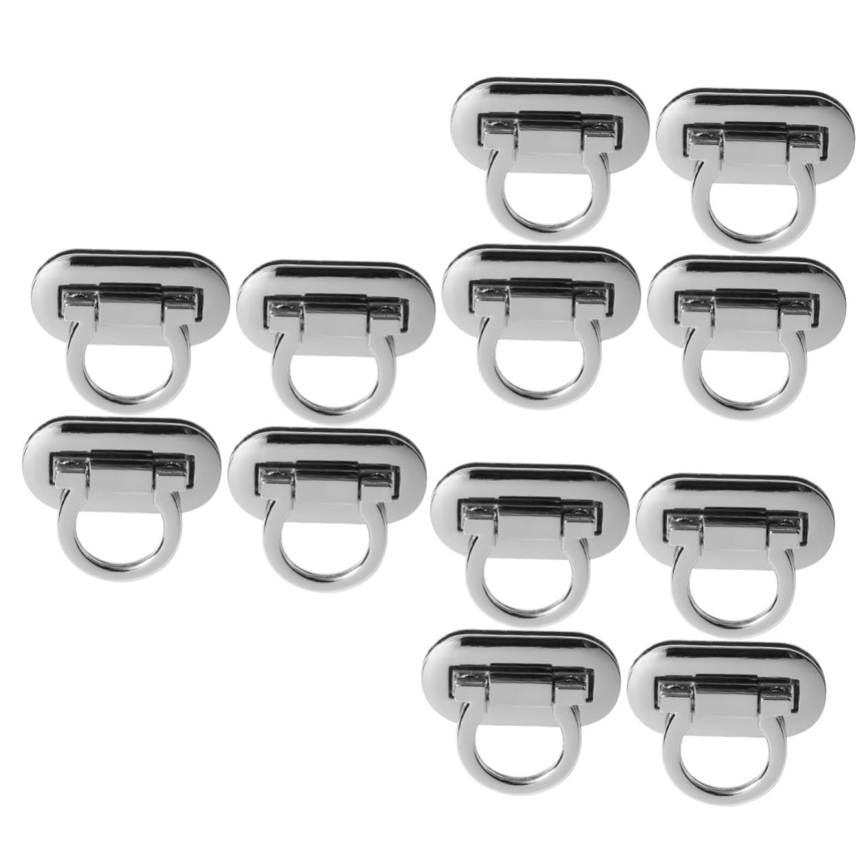 Housoutil 3sets Tasche Silber Einsteckschloss Koffer Vorhängeschlösser Einfach Installieren Legierung Schlösser 4 Stücke * 3